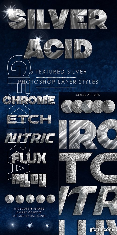 GraphicRiver - Silver Acid Layer Styles 17371222