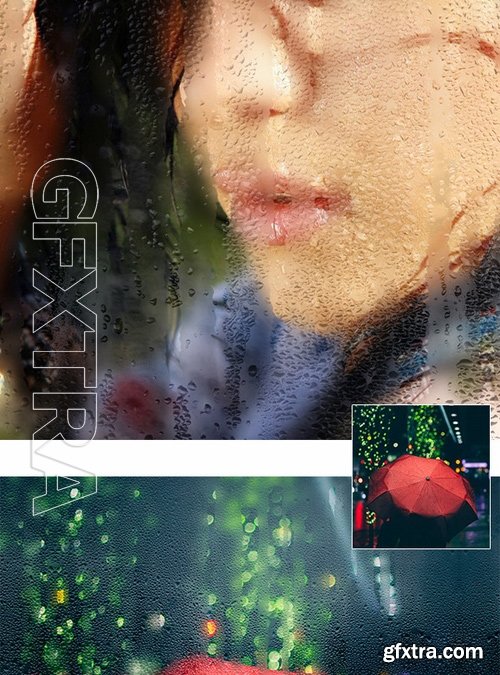 GraphicRiver - Wet Glass Photoshop Action 17358079