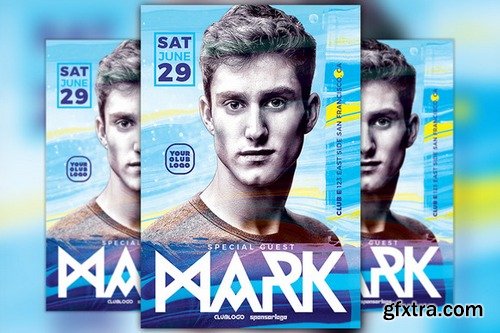 CM - DJ Mark Club Party Flyer Template 828759