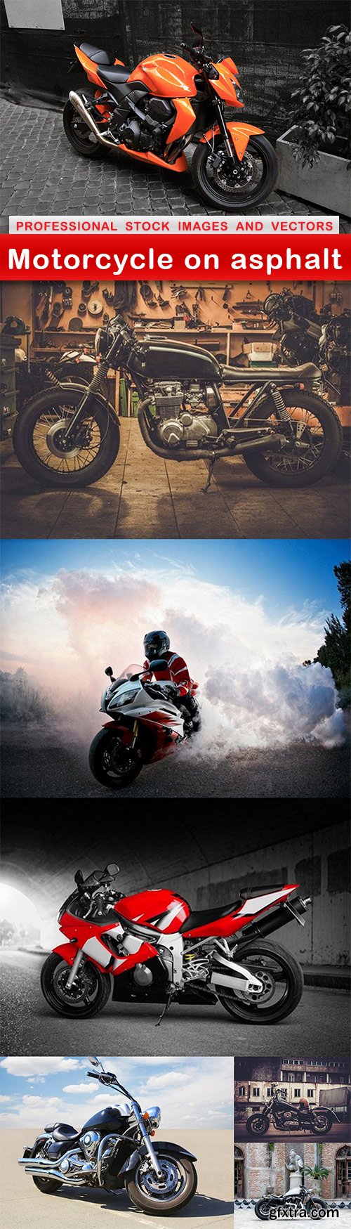 Motorcycle on asphalt - 7 UHQ JPEG