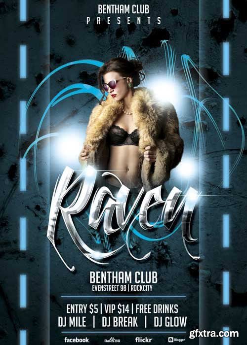 Raven Club V1 Flyer Template