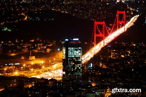 Collection of night city people travel couple of night skyscraper light bridge 25 HQ Jpeg