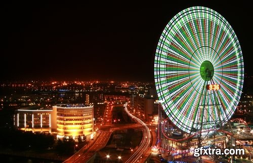 Collection of night city people travel couple of night skyscraper light bridge 25 HQ Jpeg