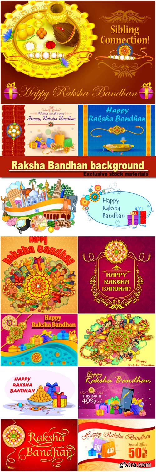 Beautiful Rakhi on Raksha Bandhan background