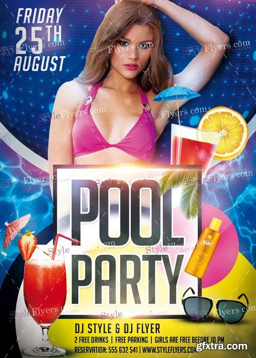 Pool Party V7 PSD Flyer Template