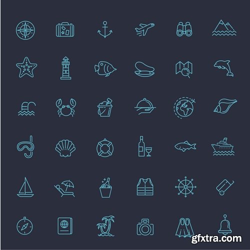 Collection logo icon web design element site  3-25 EPS