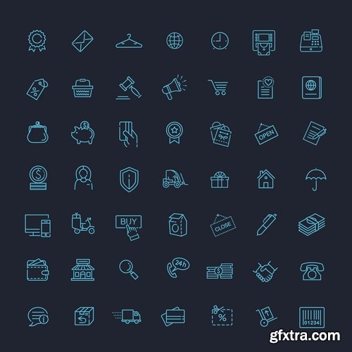 Collection logo icon web design element site  3-25 EPS