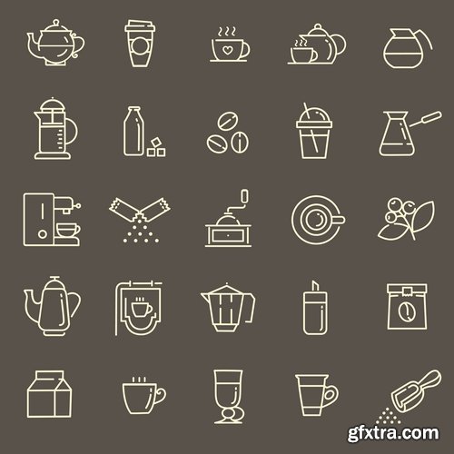 Collection logo icon web design element site  3-25 EPS