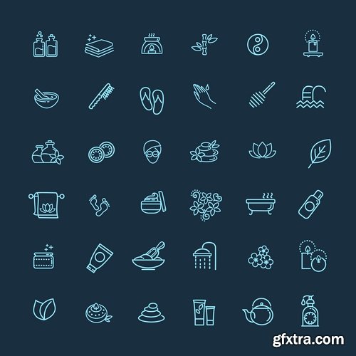 Collection logo icon web design element site  3-25 EPS