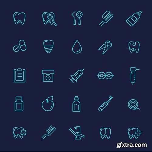 Collection logo icon web design element site  3-25 EPS