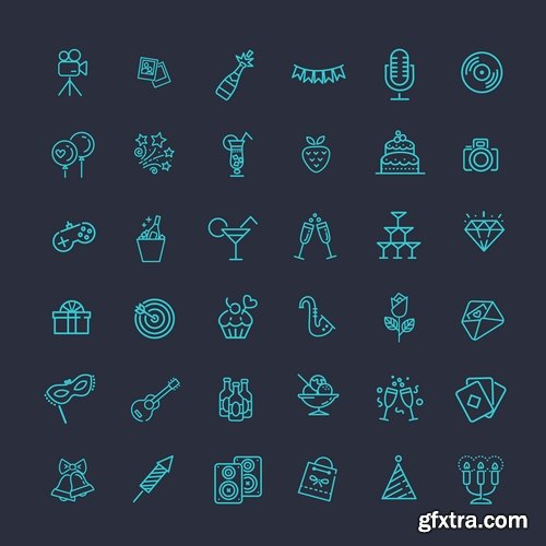 Collection logo icon web design element site  3-25 EPS