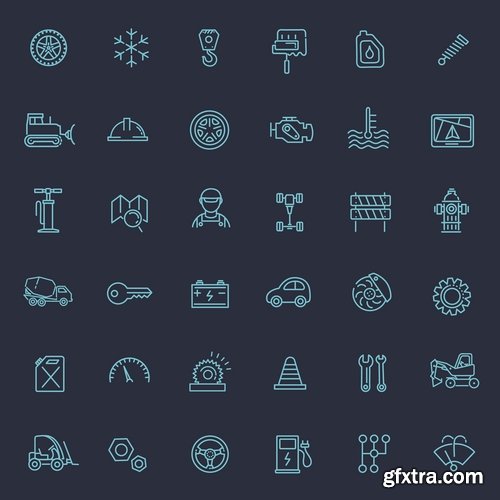 Collection logo icon web design element site  3-25 EPS