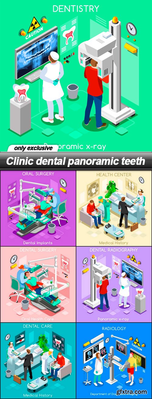 Clinic dental panoramic teeth - 7 EPS