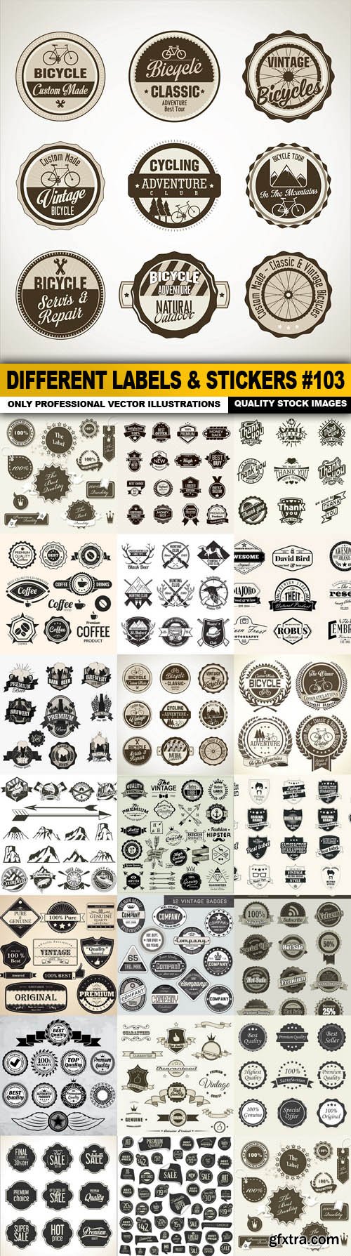 Different Labels & Stickers #103 - 20 Vector