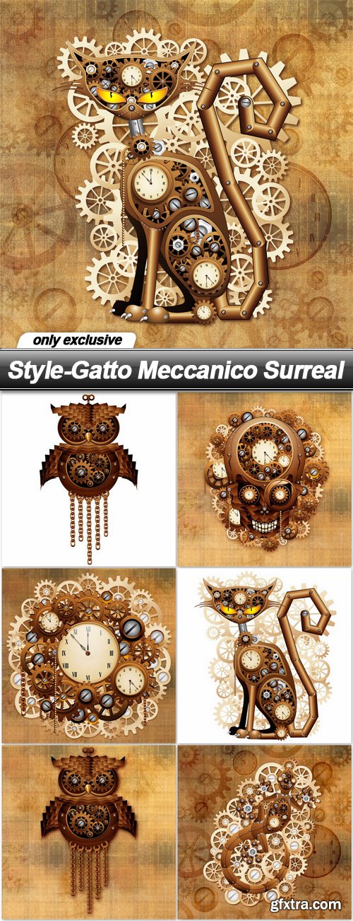 Style-Gatto Meccanico Surreal - 7 UHQ JPEG