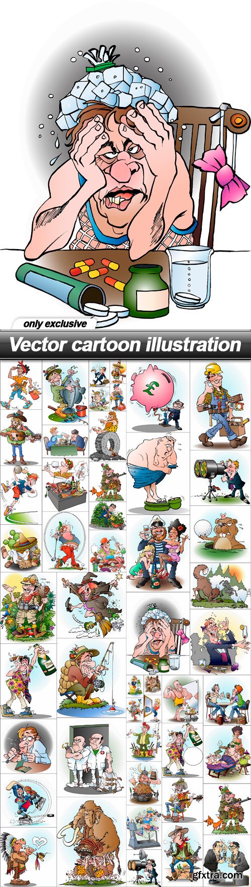 Vector cartoon illustration - 50 EPS