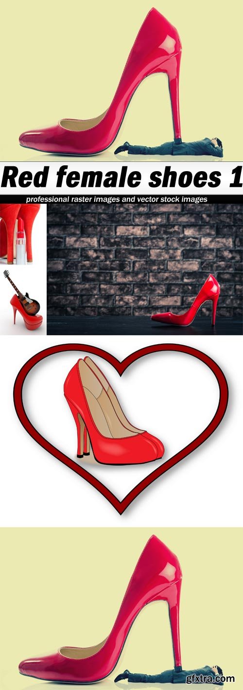 Red female shoes 1 - 5 UHQ JPEG