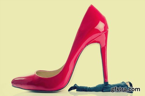 Red female shoes 1 - 5 UHQ JPEG