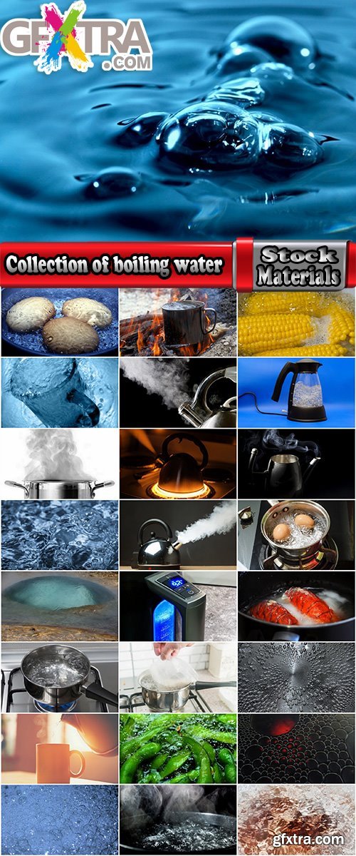 Collection of boiling water steam cooking boiled food products 25 HQ Jpeg