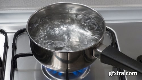 Collection of boiling water steam cooking boiled food products 25 HQ Jpeg