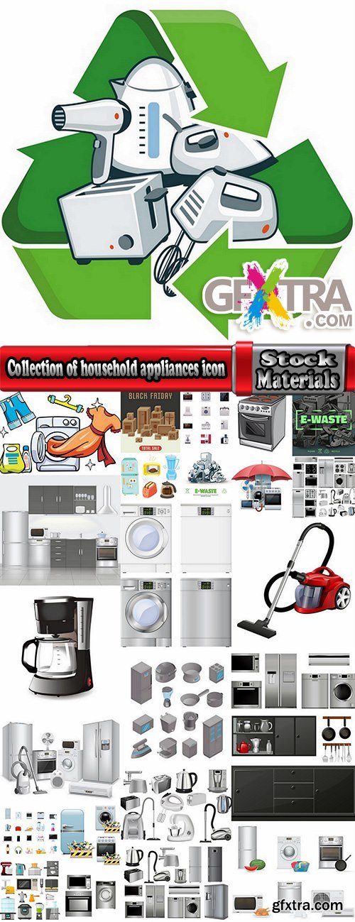 Collection of household appliances icon logo 25 HQ Jpeg