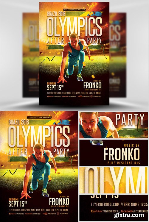 Olympic After Party Flyer Template V2