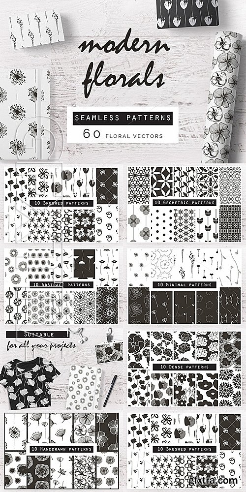 CM - Modern Florals Collection 60Patterns 681998