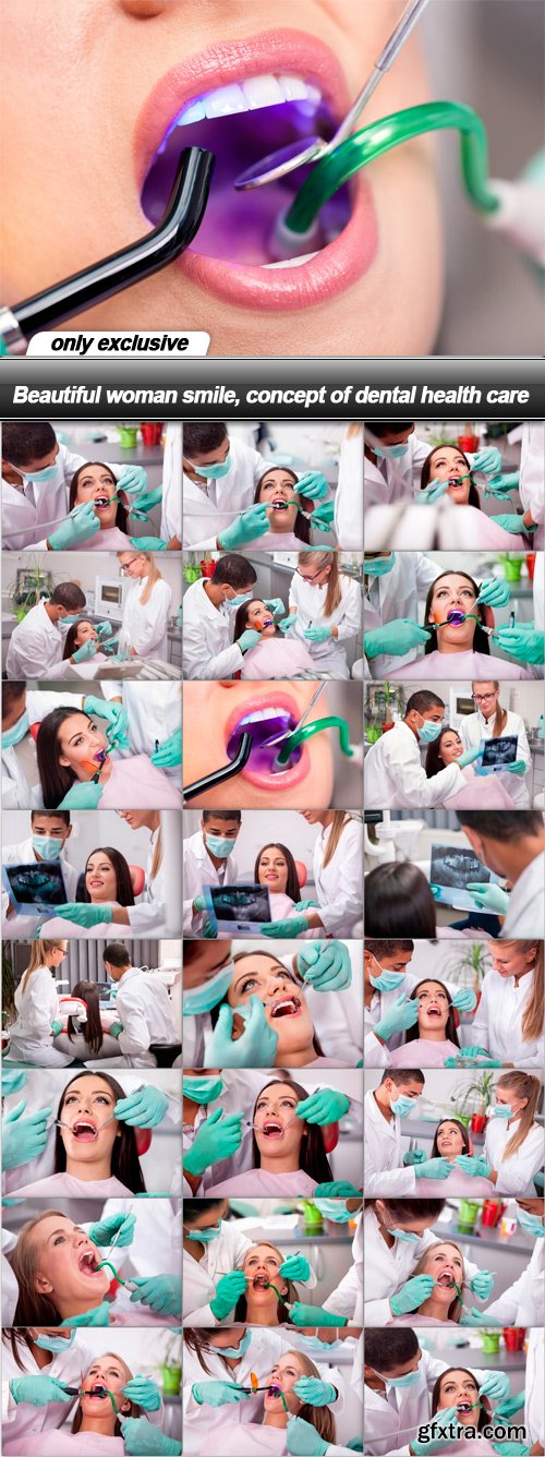 Beautiful woman smile, concept of dental health care - 23 UHQ JPEG