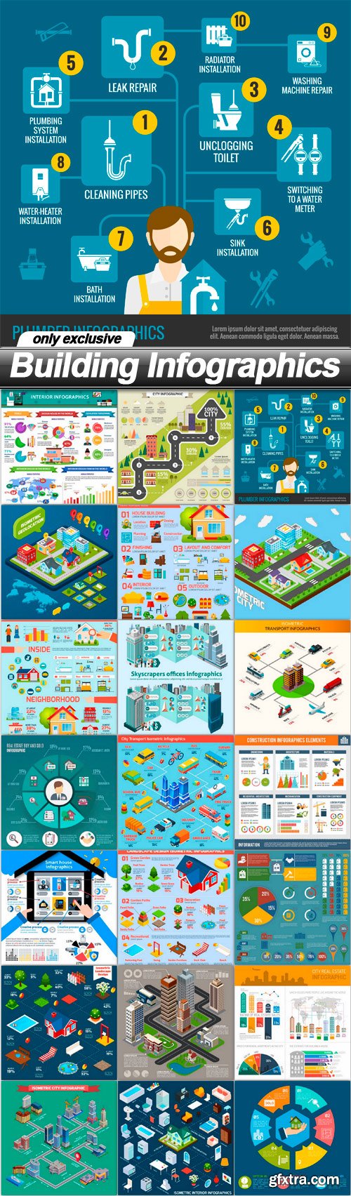 Building Infographics - 21 EPS