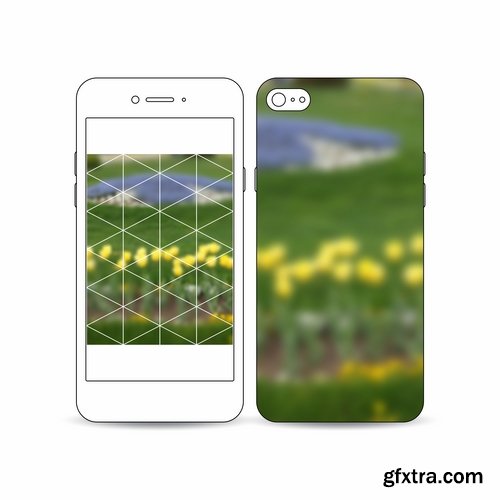 Collection background template for mobile phone cover pattern 25 EPS