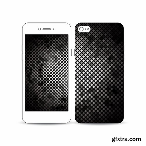 Collection background template for mobile phone cover pattern 25 EPS