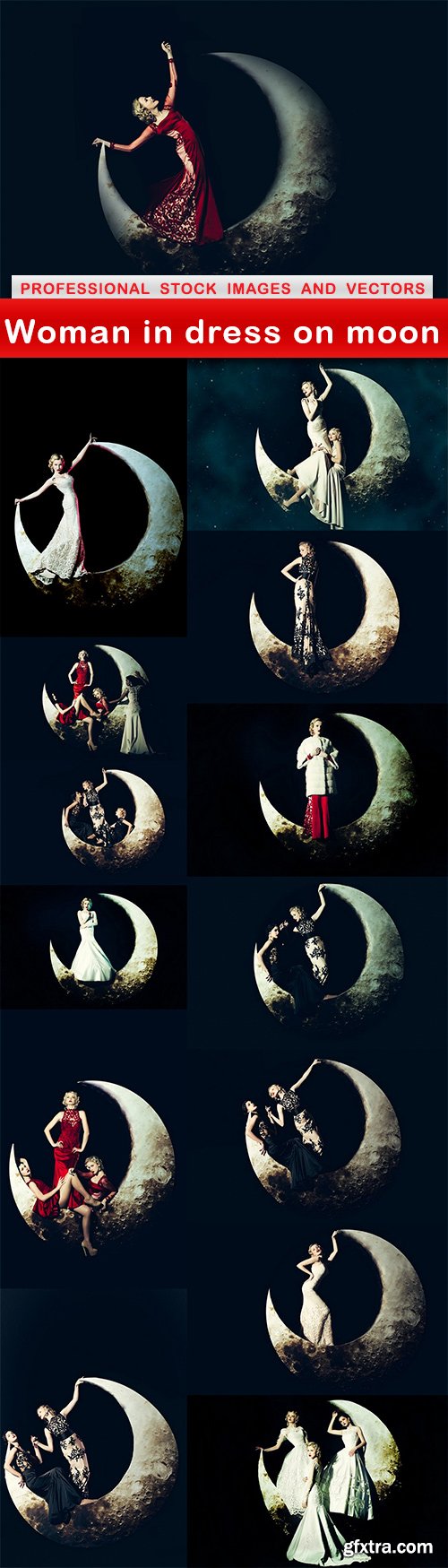 Woman in dress on moon - 14 UHQ JPEG