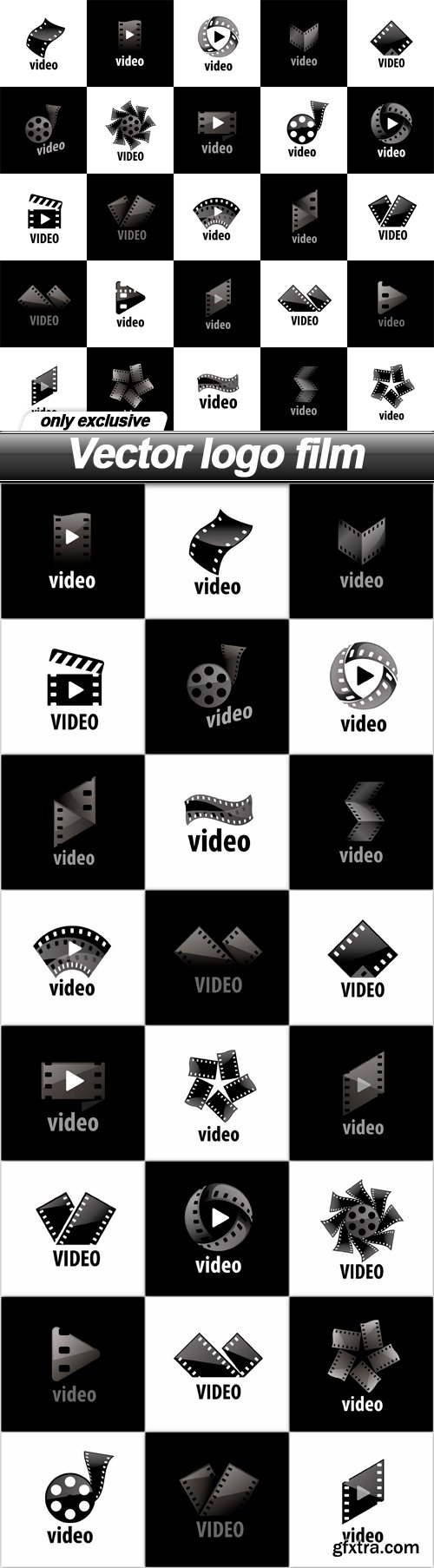 Vector logo film - 25 EPS