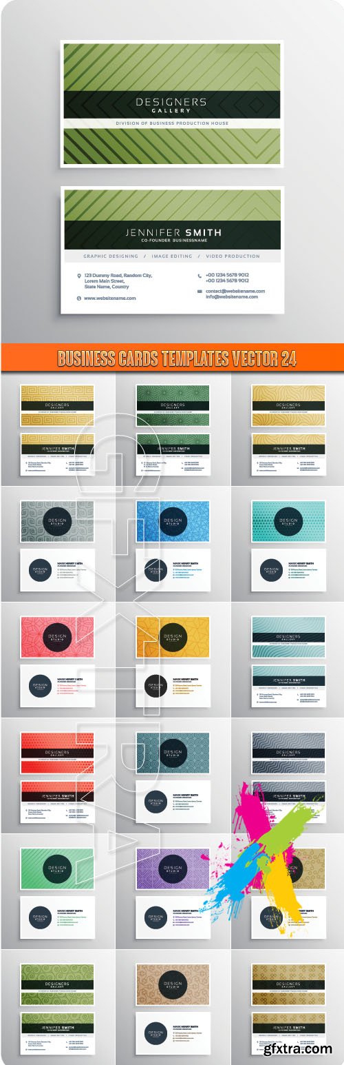 Business Cards Templates vector 24