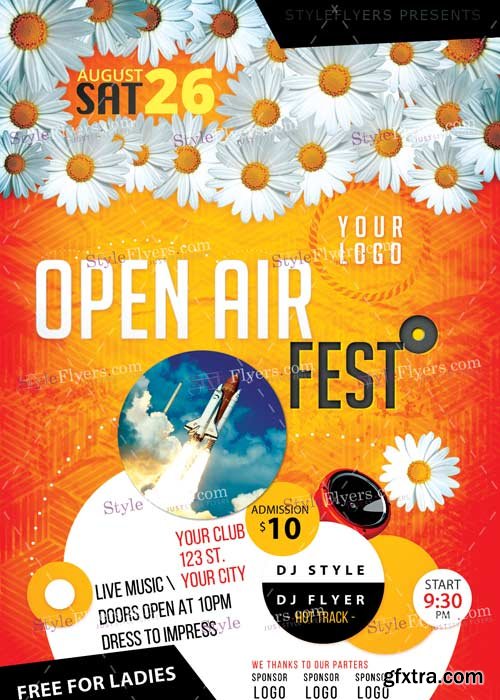 Openair Fest V1 PSD Flyer Template