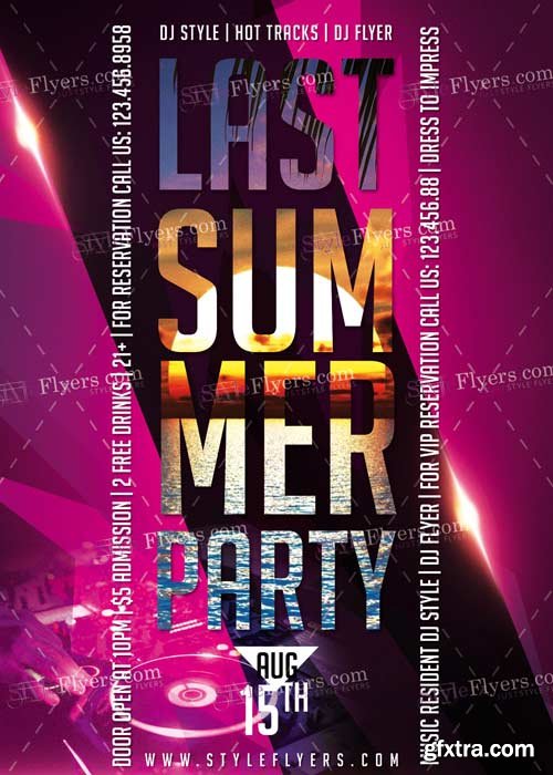 Last Summer V7 PSD Flyer Template