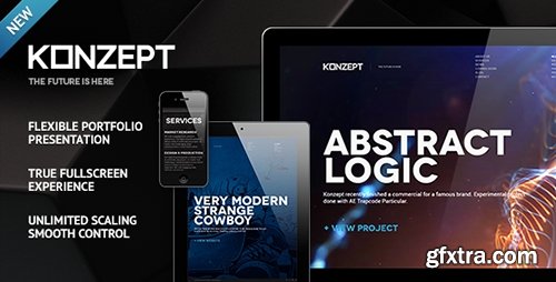 ThemeForest - Konzept v2.2 - Fullscreen Portfolio WordPress Theme - 2383907