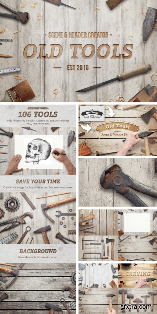 CM 772130 - Old Tools Scene Header Creator