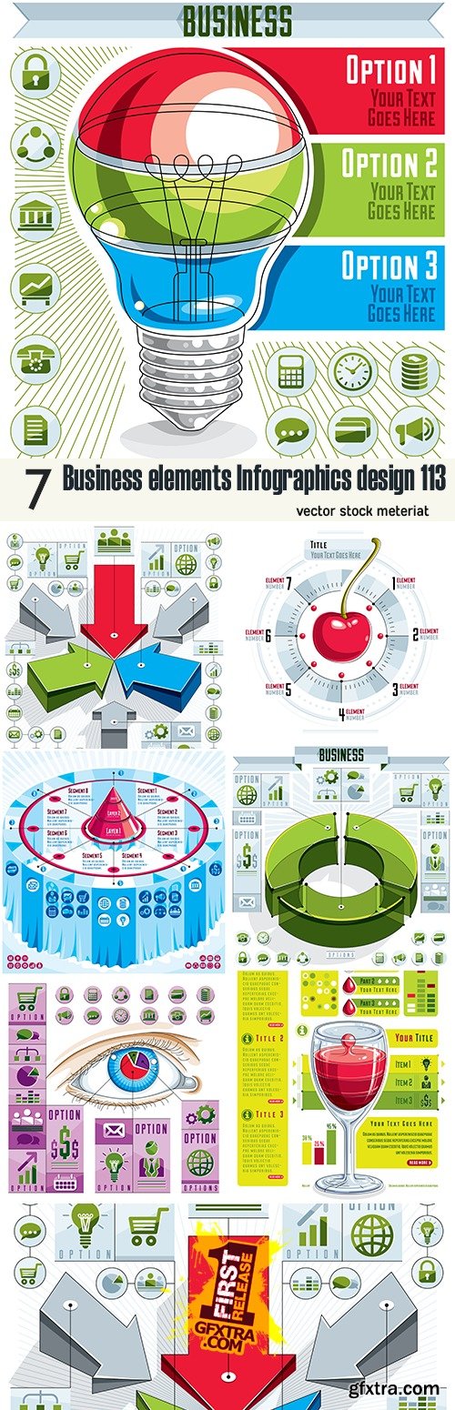 Business elements Infographics design 113