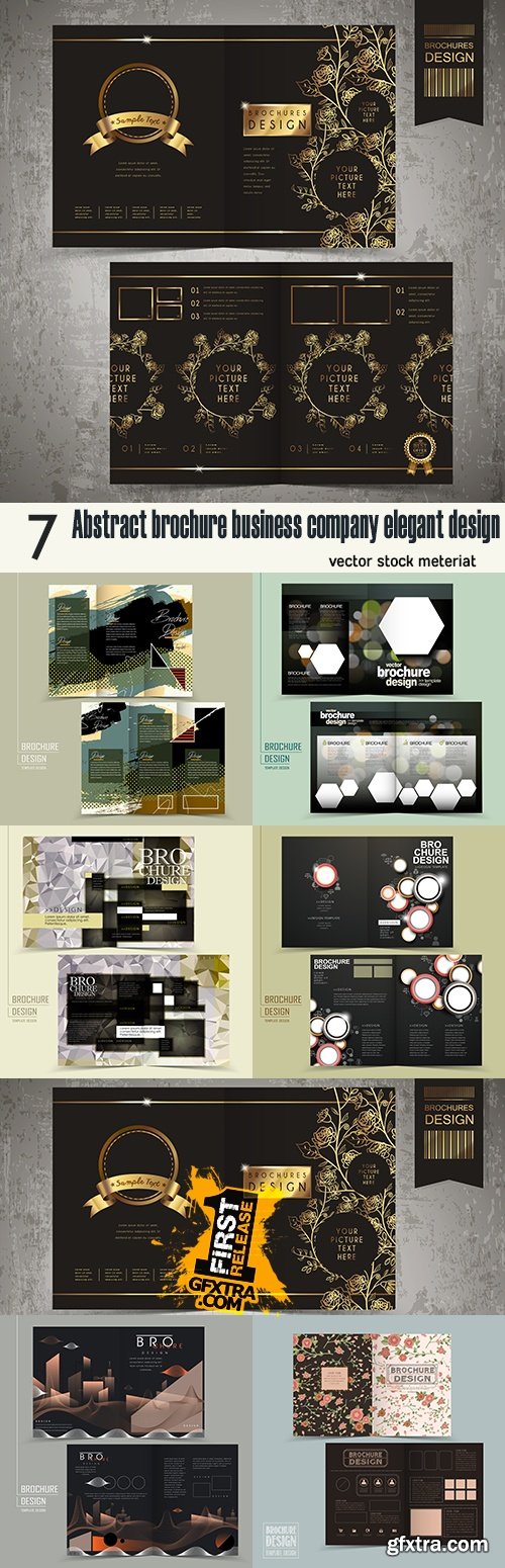 Abstract brochure business company elegant design