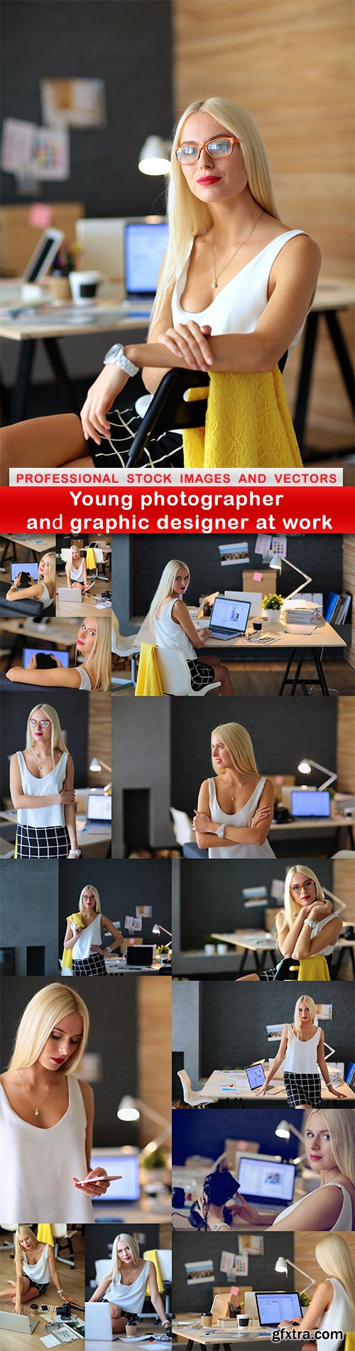 Young photographer and graphic designer at work - 15 UHQ JPEG