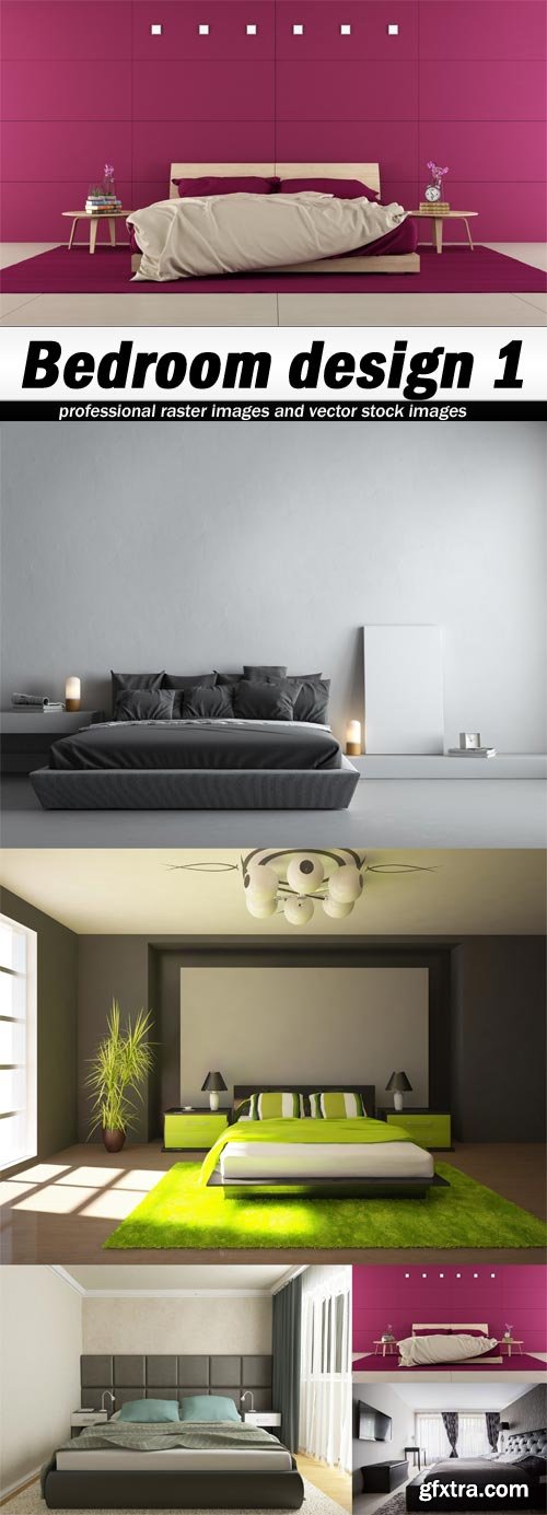 Bedroom design 1 - 5 UHQ JPEG