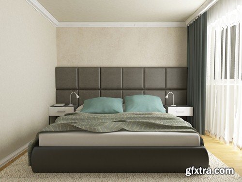 Bedroom design 1 - 5 UHQ JPEG