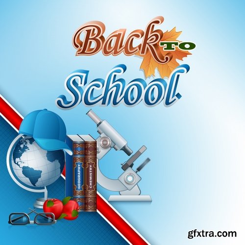 Collection back to school academic year education process 25 EPS