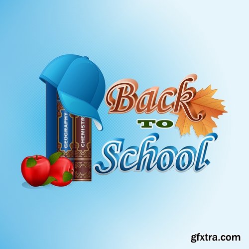 Collection back to school academic year education process 25 EPS