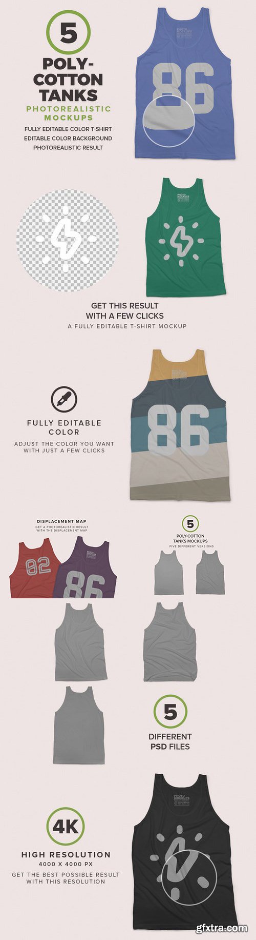 CM - Poly-Cotton Tanks Mockups 704074