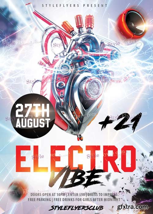 Electro Vibe V2 PSD Flyer Template