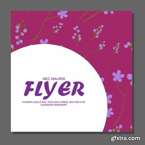 Collection banner poster flyer cover pattern vector image 25 EPS