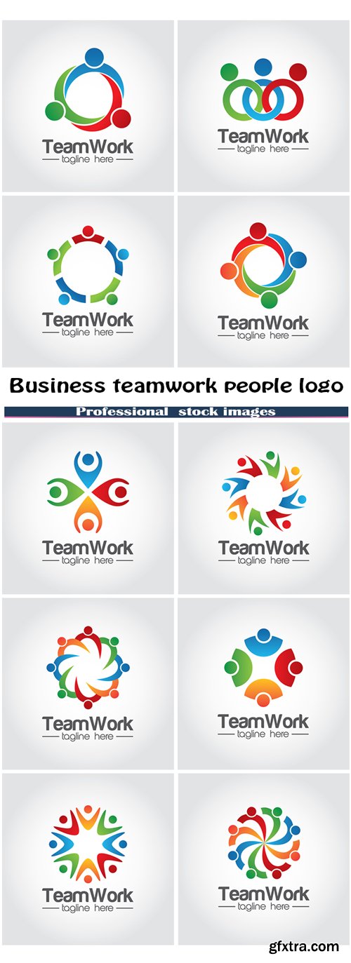 Business teamwork people logo