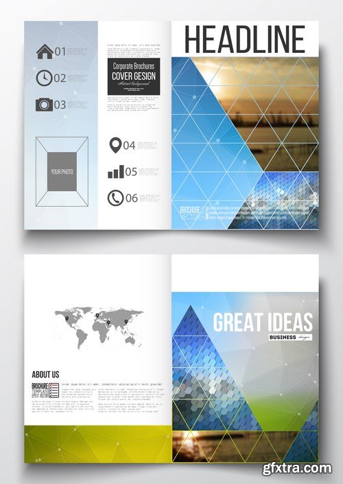 Business Templates for Brochure & Flyer 6 - 25xEPS